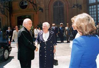 Inaugurazione dell'Archivio Storico del Quirinale, in occasione del 50° anniversario della Fondazione della Repubblica