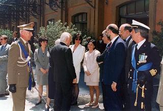 Inaugurazione dell'Archivio Storico del Quirinale, in occasione del 50° anniversario della Fondazione della Repubblica