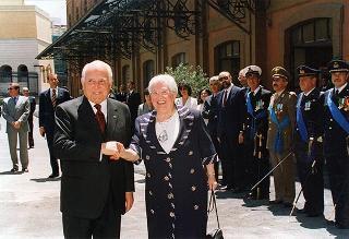 Inaugurazione dell'Archivio Storico del Quirinale, in occasione del 50° anniversario della Fondazione della Repubblica