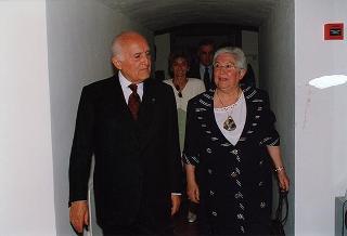 Inaugurazione dell'Archivio Storico del Quirinale, in occasione del 50° anniversario della Fondazione della Repubblica