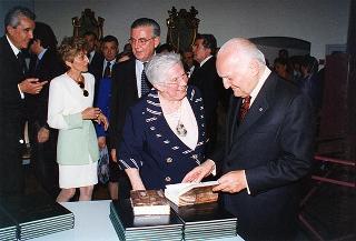 Inaugurazione dell'Archivio Storico del Quirinale, in occasione del 50° anniversario della Fondazione della Repubblica