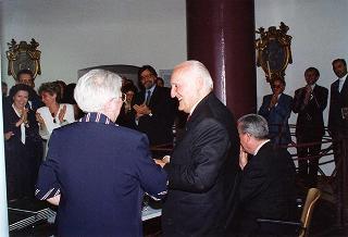 Inaugurazione dell'Archivio Storico del Quirinale, in occasione del 50° anniversario della Fondazione della Repubblica