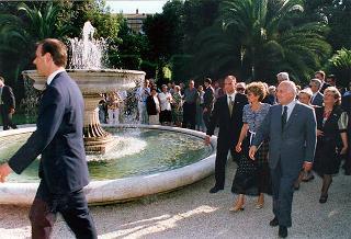 Apertura al pubblico dei giardini del Quirinale, in occasione del 50° anniversario della Fondazione della Repubblica