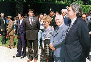 Apertura al pubblico dei giardini del Quirinale, in occasione del 50° anniversario della Fondazione della Repubblica