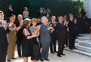 Apertura al pubblico dei giardini del Quirinale, in occasione del 50° anniversario della Fondazione della Repubblica