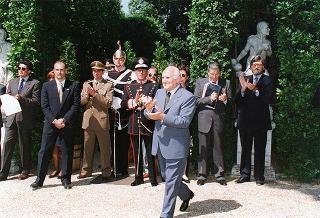 Apertura al pubblico dei giardini del Quirinale, in occasione del 50° anniversario della Fondazione della Repubblica