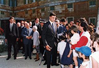 Apertura al pubblico dei giardini del Quirinale, in occasione del 50° anniversario della Fondazione della Repubblica