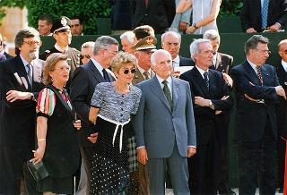 Apertura al pubblico dei giardini del Quirinale, in occasione del 50° anniversario della Fondazione della Repubblica