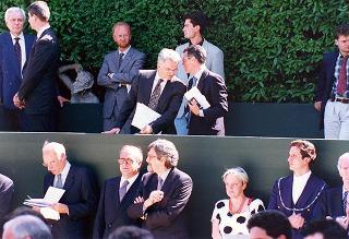 Apertura al pubblico dei giardini del Quirinale, in occasione del 50° anniversario della Fondazione della Repubblica