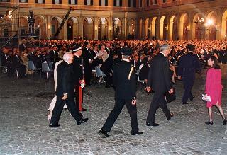 Concerto organizzato in occasione del 50° anniversario della Fondazione della Repubblica - Cortile d'Onore Palazzo del Quirinale
