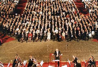 Concerto organizzato in occasione del 50° anniversario della Fondazione della Repubblica - Cortile d'Onore Palazzo del Quirinale