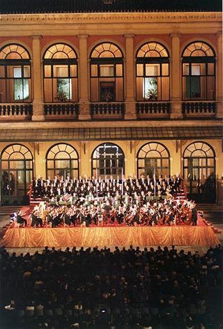 Concerto organizzato in occasione del 50° anniversario della Fondazione della Repubblica - Cortile d'Onore Palazzo del Quirinale