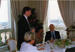 On. Patrick Kennedy e successiva colazione nel Belvedere del Torrino