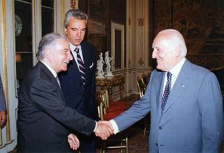 Mario Ciancio Sanfilippo, nuovo presidente della Federazione italiana editori giornali, con il Comitato di presidenza della FIEG