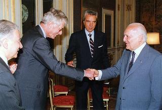 Mario Ciancio Sanfilippo, nuovo presidente della Federazione italiana editori giornali, con il Comitato di presidenza della FIEG