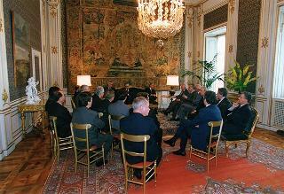 Mario Ciancio Sanfilippo, nuovo presidente della Federazione italiana editori giornali, con il Comitato di presidenza della FIEG