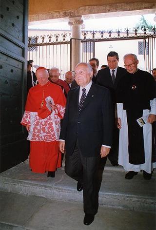 Roma, Chiesa di S. Giorgio al Velabro: intervento del Presidente della Repubblica alla cerimonia d'inaugurazione del restauro della Chiesa