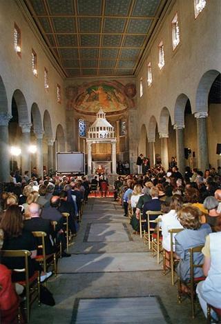 Roma, Chiesa di S. Giorgio al Velabro: intervento del Presidente della Repubblica alla cerimonia d'inaugurazione del restauro della Chiesa