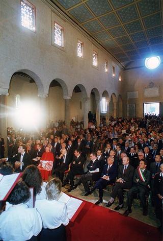 Roma, Chiesa di S. Giorgio al Velabro: intervento del Presidente della Repubblica alla cerimonia d'inaugurazione del restauro della Chiesa