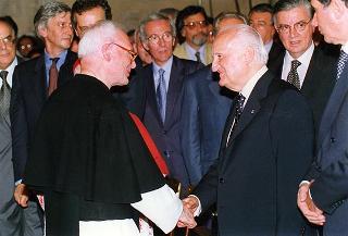 Roma, Chiesa di S. Giorgio al Velabro: intervento del Presidente della Repubblica alla cerimonia d'inaugurazione del restauro della Chiesa