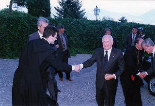 Cassino: intervento del Presidente della Repubblica all'inaugurazione della Mostra "Virgilio e il Chiostro", allestita presso l'Abbazia di Montecassino, e all'inaugurazione della Facoltà di Ingegneria dell'Università degli studi