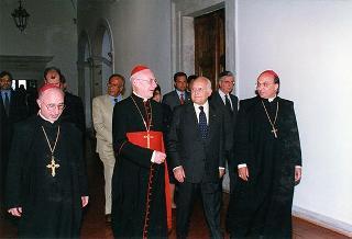 Cassino: intervento del Presidente della Repubblica all'inaugurazione della Mostra "Virgilio e il Chiostro", allestita presso l'Abbazia di Montecassino, e all'inaugurazione della Facoltà di Ingegneria dell'Università degli studi