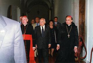 Cassino: intervento del Presidente della Repubblica all'inaugurazione della Mostra "Virgilio e il Chiostro", allestita presso l'Abbazia di Montecassino, e all'inaugurazione della Facoltà di Ingegneria dell'Università degli studi
