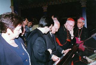 Cassino: intervento del Presidente della Repubblica all'inaugurazione della Mostra "Virgilio e il Chiostro", allestita presso l'Abbazia di Montecassino, e all'inaugurazione della Facoltà di Ingegneria dell'Università degli studi