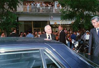 Cassino: intervento del Presidente della Repubblica all'inaugurazione della Mostra "Virgilio e il Chiostro", allestita presso l'Abbazia di Montecassino, e all'inaugurazione della Facoltà di Ingegneria dell'Università degli studi