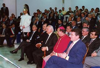 Cassino: intervento del Presidente della Repubblica all'inaugurazione della Mostra "Virgilio e il Chiostro", allestita presso l'Abbazia di Montecassino, e all'inaugurazione della Facoltà di Ingegneria dell'Università degli studi