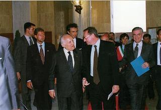Cassino: intervento del Presidente della Repubblica all'inaugurazione della Mostra "Virgilio e il Chiostro", allestita presso l'Abbazia di Montecassino, e all'inaugurazione della Facoltà di Ingegneria dell'Università degli studi