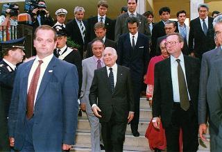 Cassino: intervento del Presidente della Repubblica all'inaugurazione della Mostra "Virgilio e il Chiostro", allestita presso l'Abbazia di Montecassino, e all'inaugurazione della Facoltà di Ingegneria dell'Università degli studi