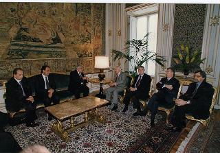 Prof. Ing. Domenico Ricciardi, presidente dell'Ordine degli ingegneri della Provincia di Roma, con il Consiglio dell'Ordine, per il 70° anniversario del sodalizio