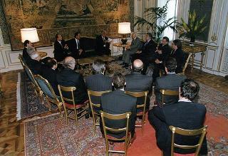 Prof. Ing. Domenico Ricciardi, presidente dell'Ordine degli ingegneri della Provincia di Roma, con il Consiglio dell'Ordine, per il 70° anniversario del sodalizio