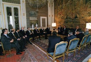 Prof. Ing. Domenico Ricciardi, presidente dell'Ordine degli ingegneri della Provincia di Roma, con il Consiglio dell'Ordine, per il 70° anniversario del sodalizio