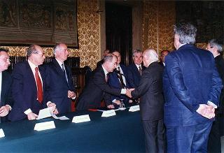 Roma, Camera dei Deputati: intervento del Presidente della Repubblica alla cerimonia di presentazione della Relazione finale del primo sessennio della Commissione di garanzia per l'attuazione della legge sullo sciopero nei servizi pubblici essenziali