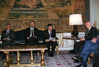 Esponenti della SPES, per la presentazione delle attività del sodalizio ai presidenti delle Regioni