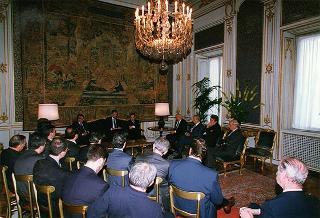Esponenti della SPES, per la presentazione delle attività del sodalizio ai presidenti delle Regioni