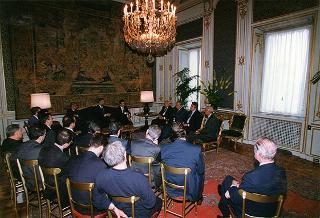 Esponenti della SPES, per la presentazione delle attività del sodalizio ai presidenti delle Regioni