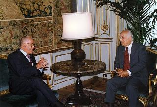Massimo Annesi, presidente dell'Associazione per lo sviluppo dell'industria nel Mezzogiorno, con Antonino Novacco e Salvatore Cafiero, rispettivamente vicepresidente e direttore della SVIMEZ
