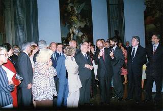 Venezia: intervento del Presidente della Repubblica all'inaugurazione della Mostra "Giambattista Tiepolo, 1696-1996" e successiva visita alla Mostra "L'immagine dello spirito. Icone dalle terre russe, Collezione Ambroveneto"