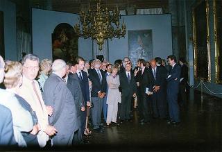 Venezia: intervento del Presidente della Repubblica all'inaugurazione della Mostra "Giambattista Tiepolo, 1696-1996" e successiva visita alla Mostra "L'immagine dello spirito. Icone dalle terre russe, Collezione Ambroveneto"