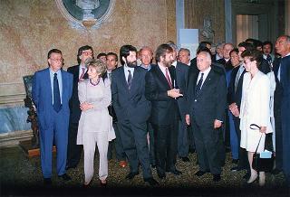 Venezia: intervento del Presidente della Repubblica all'inaugurazione della Mostra "Giambattista Tiepolo, 1696-1996" e successiva visita alla Mostra "L'immagine dello spirito. Icone dalle terre russe, Collezione Ambroveneto"