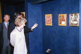 Venezia: intervento del Presidente della Repubblica all'inaugurazione della Mostra "Giambattista Tiepolo, 1696-1996" e successiva visita alla Mostra "L'immagine dello spirito. Icone dalle terre russe, Collezione Ambroveneto"
