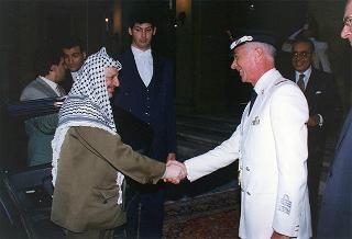 Incontro con il Presidente dell'Autorità Nazionale Palestinese Yasser Arafat