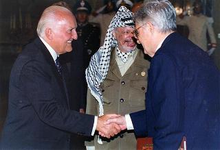 Incontro con il Presidente dell'Autorità Nazionale Palestinese Yasser Arafat