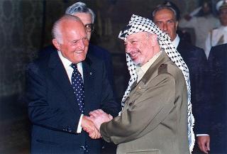 Incontro con il Presidente dell'Autorità Nazionale Palestinese Yasser Arafat