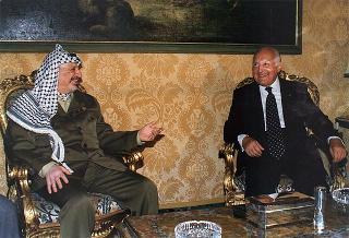 Incontro con il Presidente dell'Autorità Nazionale Palestinese Yasser Arafat