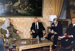 Incontro con il Presidente dell'Autorità Nazionale Palestinese Yasser Arafat