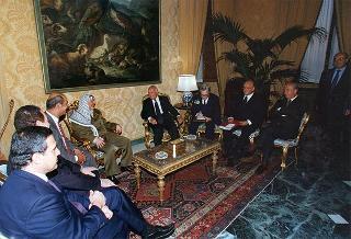 Incontro con il Presidente dell'Autorità Nazionale Palestinese Yasser Arafat